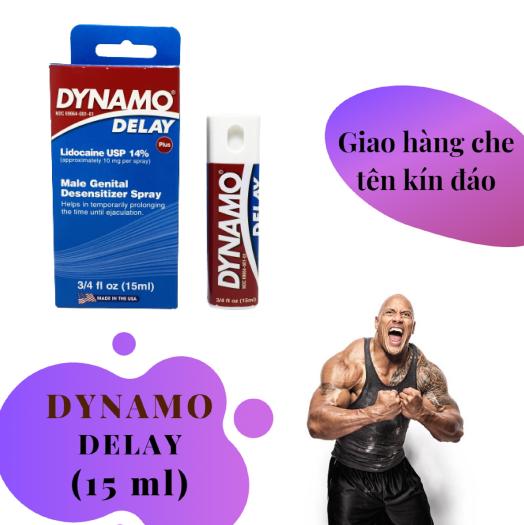 Chai xịt DYNAMO DELAY PLUS USA cao cấp tăng cường sinh lý nam mạnh mẽ (15 ml) - hàng chính hãng