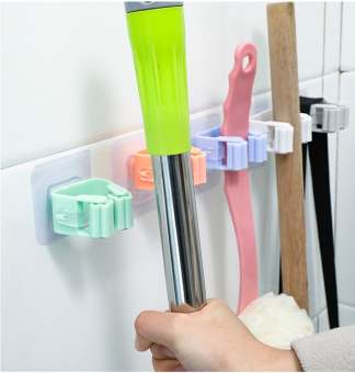 Móc treo chổi, treo cây lau nhà dán tường siêu chắc