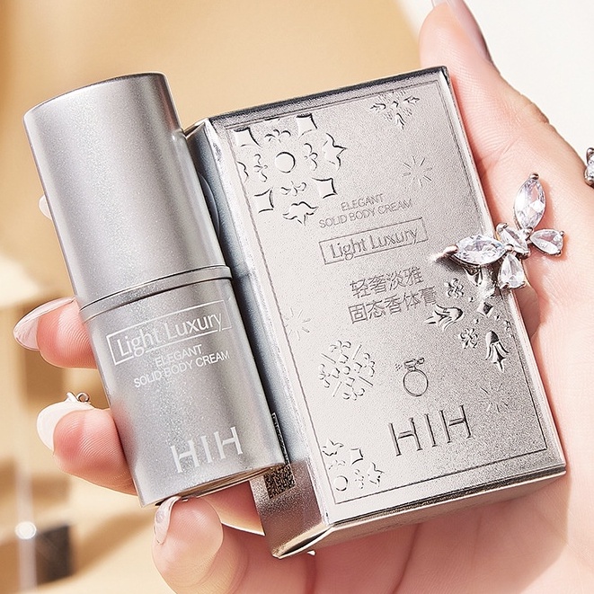 Nước hoa sáp khô nam nữ hih hộp bạc sang trọng