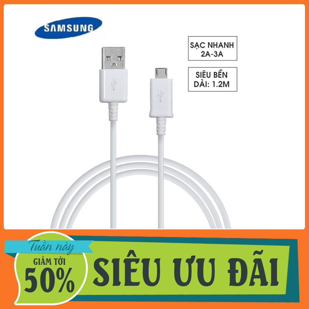 Cáp sạc samsung micro usb 1.2m chính hãng