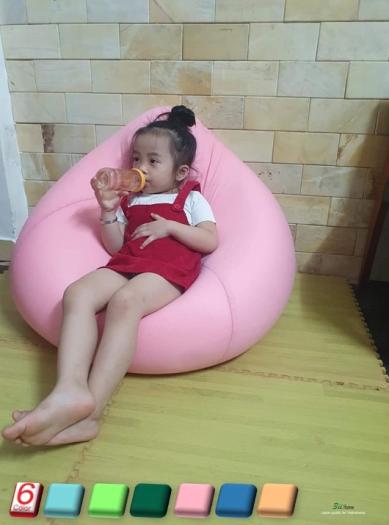 Ghế Lười Hạt Xốp 3ii Home Hàng Xuất Khẩu Chất Lượng Cao Size M 80x100cm Màu Hồng