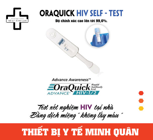 Que Test HIV tại nhà ORAQUICK ( xét nghiệm bằng dịch miệng )