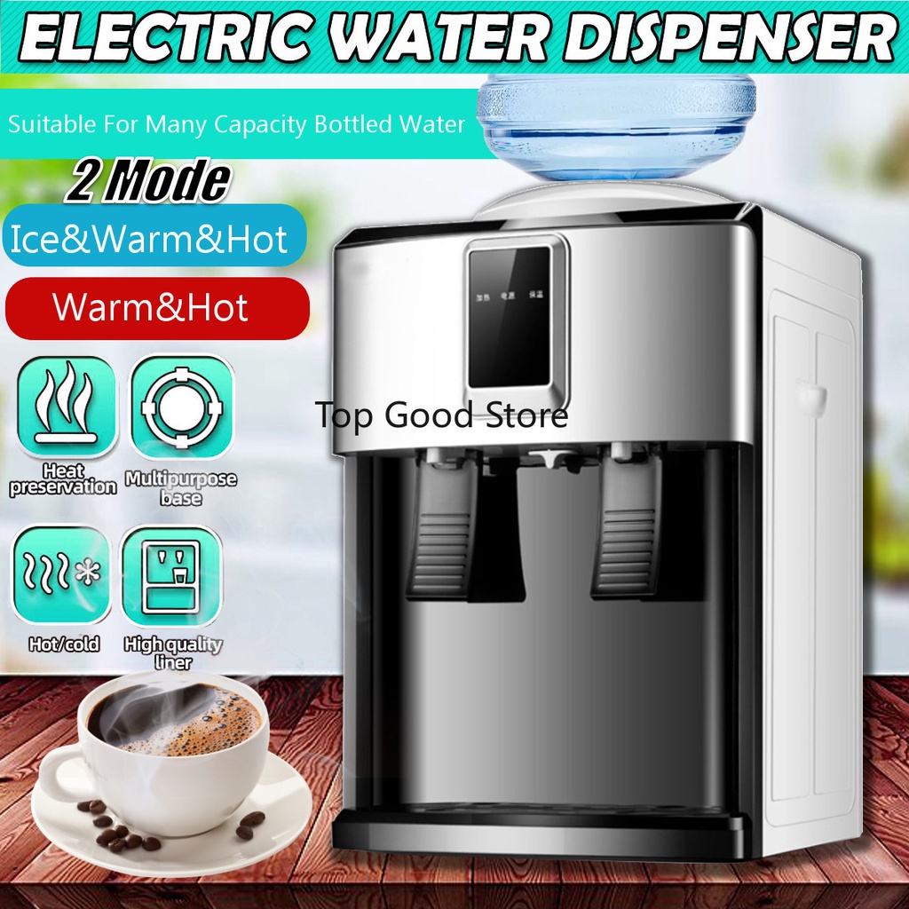 Electric Water Dispenser Desktop Drinking Fountain Cold & Hot Warm Water  Cooler Heater Home Office Hostel Coffee Tea Bar Helper