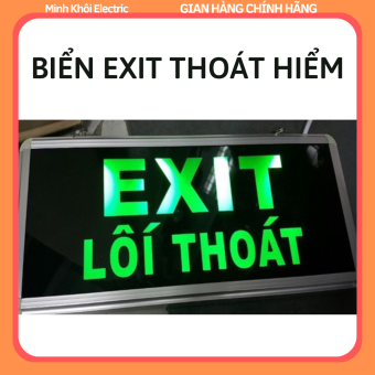 Đèn Exit Thoát Hiểm 2 mặt và 1 mặt, Đèn Led Dạ Quang, biến exit thoát hiểm giá rẻ,biển báo đèn dạ quang