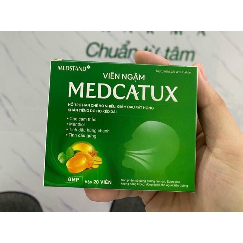 Kẹo ngậm Medcatux hộp 20 viên