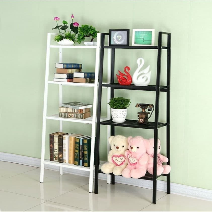 Kệ đa năng 4 tầng, Kệ trang trí bằng sắt sơn tĩnh điện bền đẹp, tiện lợi gọn nhẹ, phong cách đơn giản, tinh tế để phòng khách, phòng ngủ, phòng làm việc