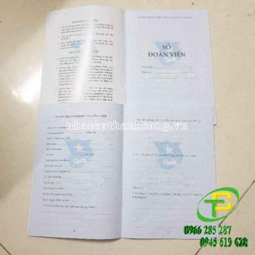 Sổ đoàn, sổ đoàn viên màu xanh