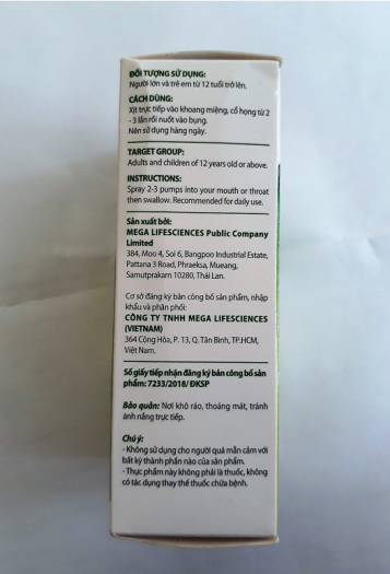 Xịt họng Eugica xịt họng thảo dược Eugica 10ml