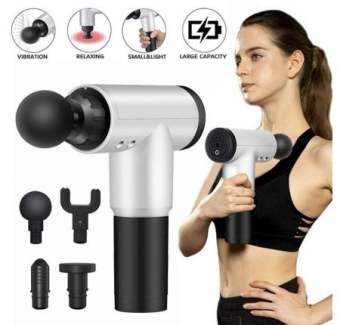 Massage gun, súng massage cầm tay giá rẻ 2022 Súng massage Gun trị đau nhức giảm căng cơ Nhật Bản Súng massage gun cầm tay máy massage trị liệu Súng Massage 4 Đầu 6 Chế Độ.Máy massage cầm tay