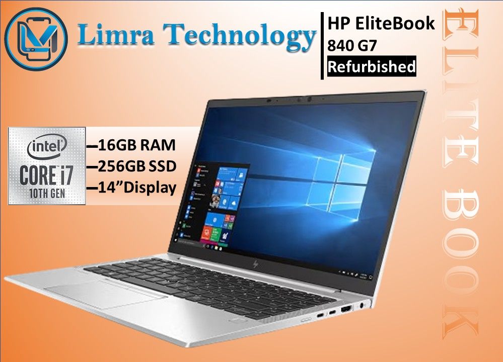 Refurbished Hp Elitebook 840 G7 I7-10Th Gen 16Gb Ram 512Gb Ssd