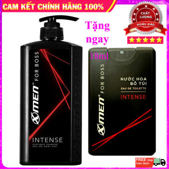 Dầu gội Xmen For Boss Intense 650g [TẶNG NGAY] Nước Hoa Bỏ Túi X-Men Intense - Nước hoa EDT X-Men for Boss Intense 18ml