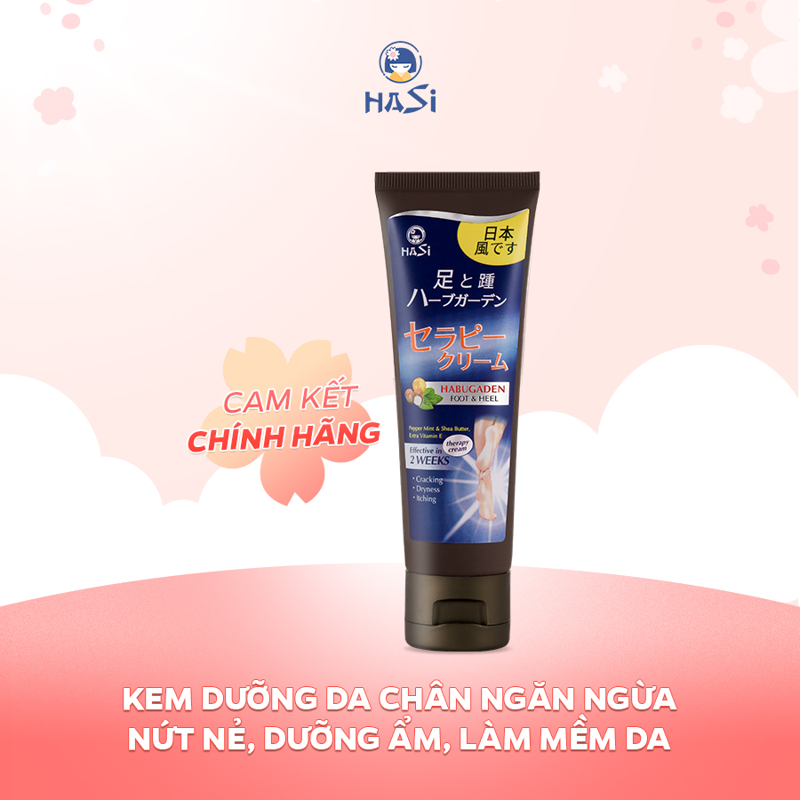 Kem dưỡng da chân hasi habugaden foot & heel therapy cream 80g
