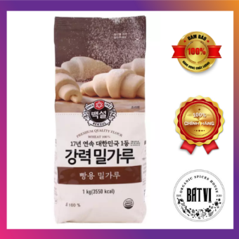 <HOT>Bột làm bánh mì Hàn Quốc - Bột số 13 - CJ BEKSUL STRONG FLOUR 1kg - 강력분