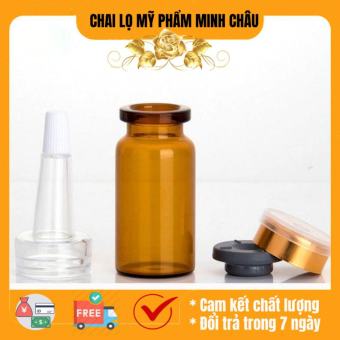 Lọ chiết tinh chất thủy tinh 5ml/10ml Bộ 3 nút / lọ chiết tinh dầu / chai lọ chiết mỹ phẩm