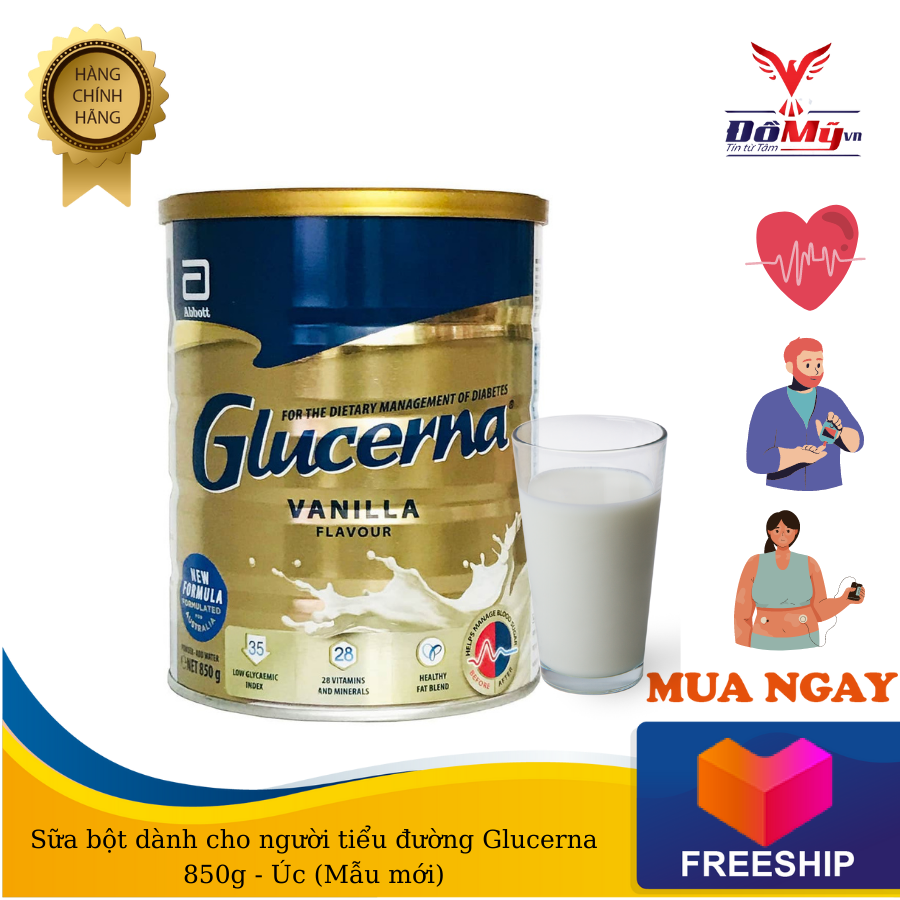 Sữa bột glucerna 850g - úc