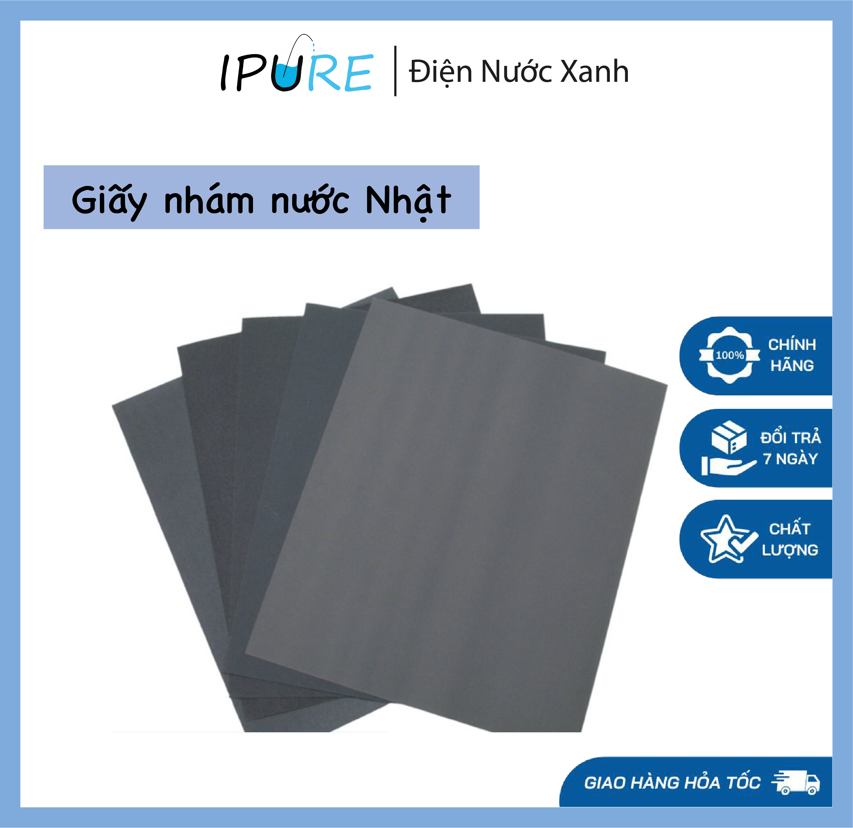 1 tờ giấy nhám nước nhập khẩu từ nhật kovax sử dụng cho xe máy - dnx ipure