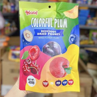 Ô mai trái cây 6 vị Plum gói 408g