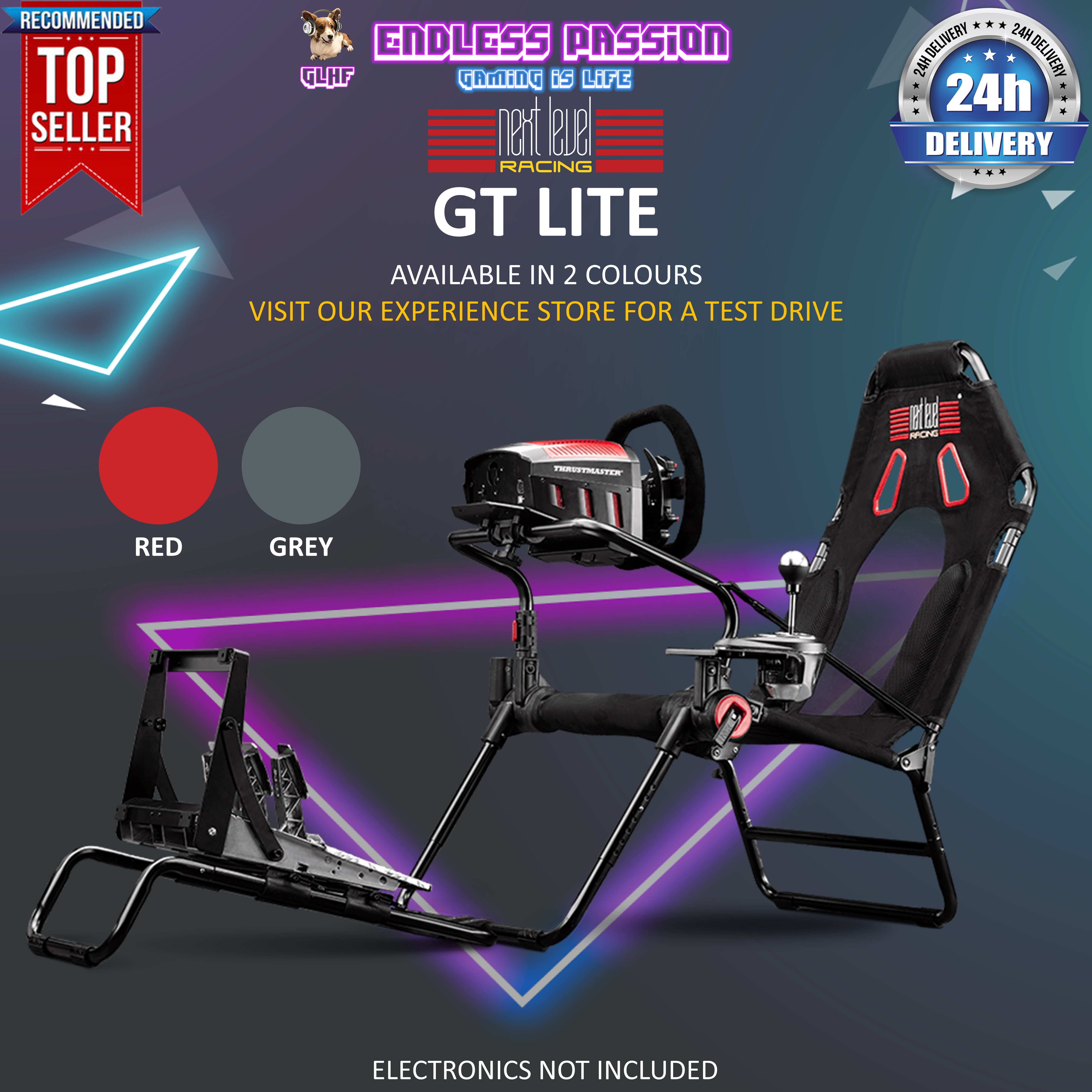 Next Level Racing F-GT Lite Foldable Simulator Cockpit | Lazada