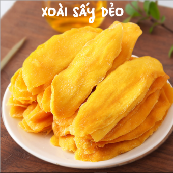 Xoài Sấy Dẻo Đà Lạt Vị Ngọt Thanh Tự Nhiên 300g Mường Then Đồ Ăn Vặt Xoài Sấy Khô Xuất Khẩu