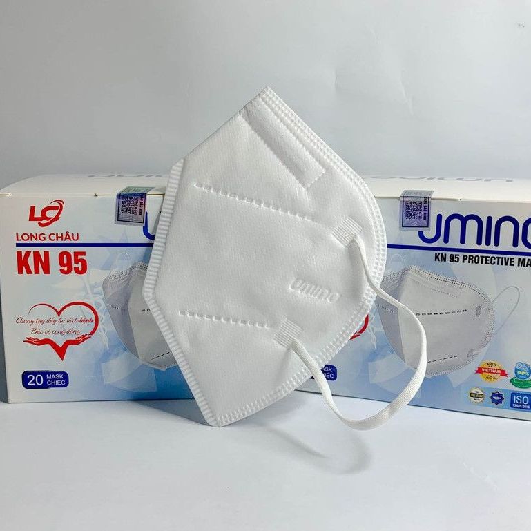 Hộp 20c Khẩu trang KN95 Umino 5 lớp, khẩu trang KN95 cao cấp - hàng xuất khẩu đi thị trường Mỹ