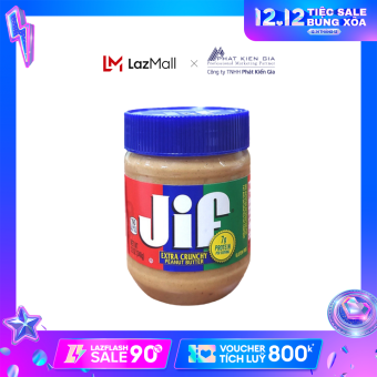 Bơ Đậu Phộng Hạt Jif 340g (Mỹ)
