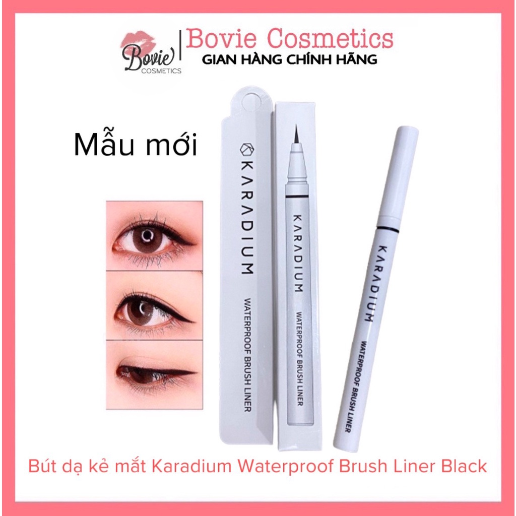 Bút dạ kẻ mắt Karadium Waterproof Brush Liner Black