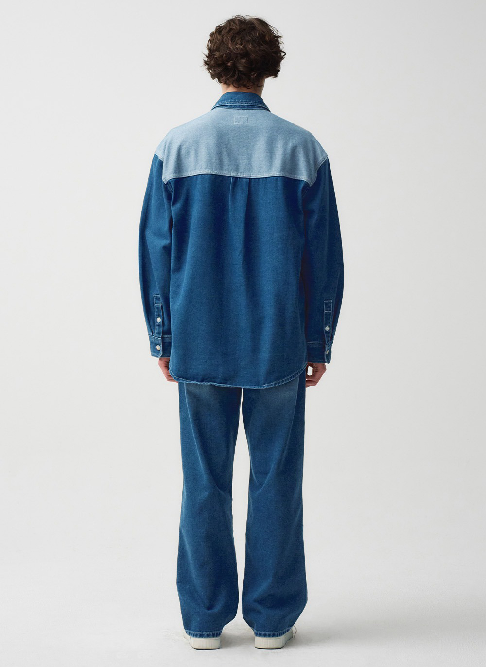 MARITHE FRANCOIS GIRBAUD M Spijkerbroek met patchwork, 2 kleuren (2024 NIEUW)