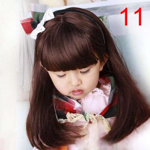 Tóc Giả Đáng Yêu Cho Bé Trai Bé Gái, Tóc Giả Trẻ Em Toàn Đầu Trẻ Em Hàng Ngày Sợi Tóc