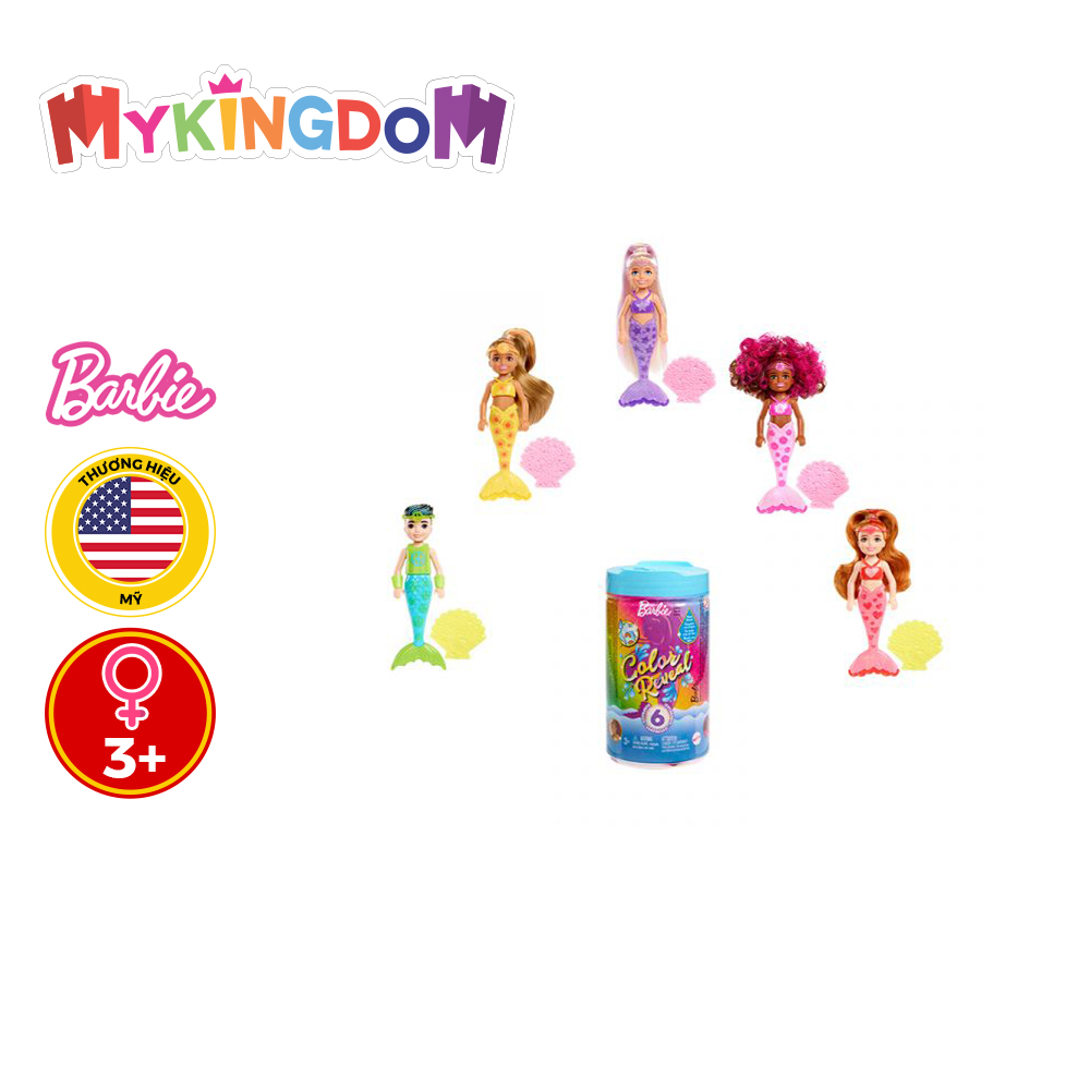 Đồ chơi barbie búp bê đổi màu - phiên bản tiên cá hcc46