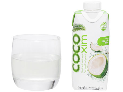 Nước dừa đóng hộp Cocoxim vị dừa xiêm Xanh 330ml