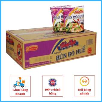 Bún giò heo và Bún bò huế Hằng Nga 75g thùng 30 gói MBHN01