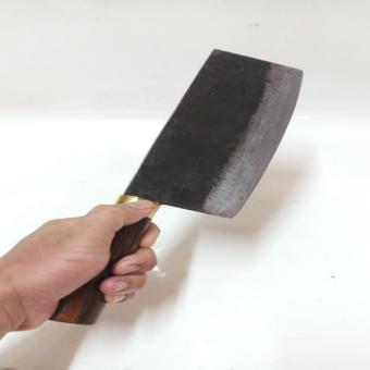 DAO THÉP NHÍP XE BẢNG VUÔNG CÁN GỖ CHẶT XƯƠNG SƯỜN,HEO,GÀ,VỊT...