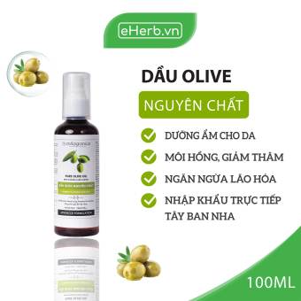 Dầu Oliu Extra Virgin Nguyên Chất Dưỡng Da, Dưỡng Tóc, Giảm Thâm Môi MILAGANICS 100ml (Chai) - eHerb
