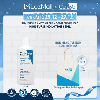 Sữa dưỡng ẩm toàn thân (cơ thể và da mặt) Cerave Daily Moisturizing Lotion 88ML