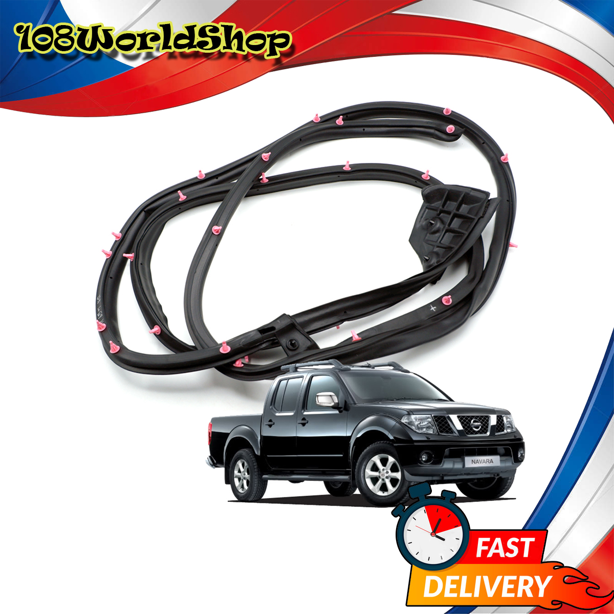 Rubber door front-right color Black Navara D40 Nissan Cab, galaxy4 door 2006 - 2014 size htc2 X htc2 x 326. Have service freight collect ราคา 1,104 บาท*ส่งฟรี