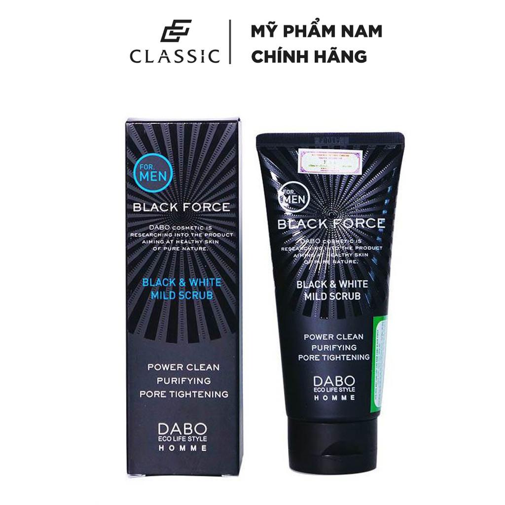Sửa rửa mặt cho nam dabo black force black 120ml