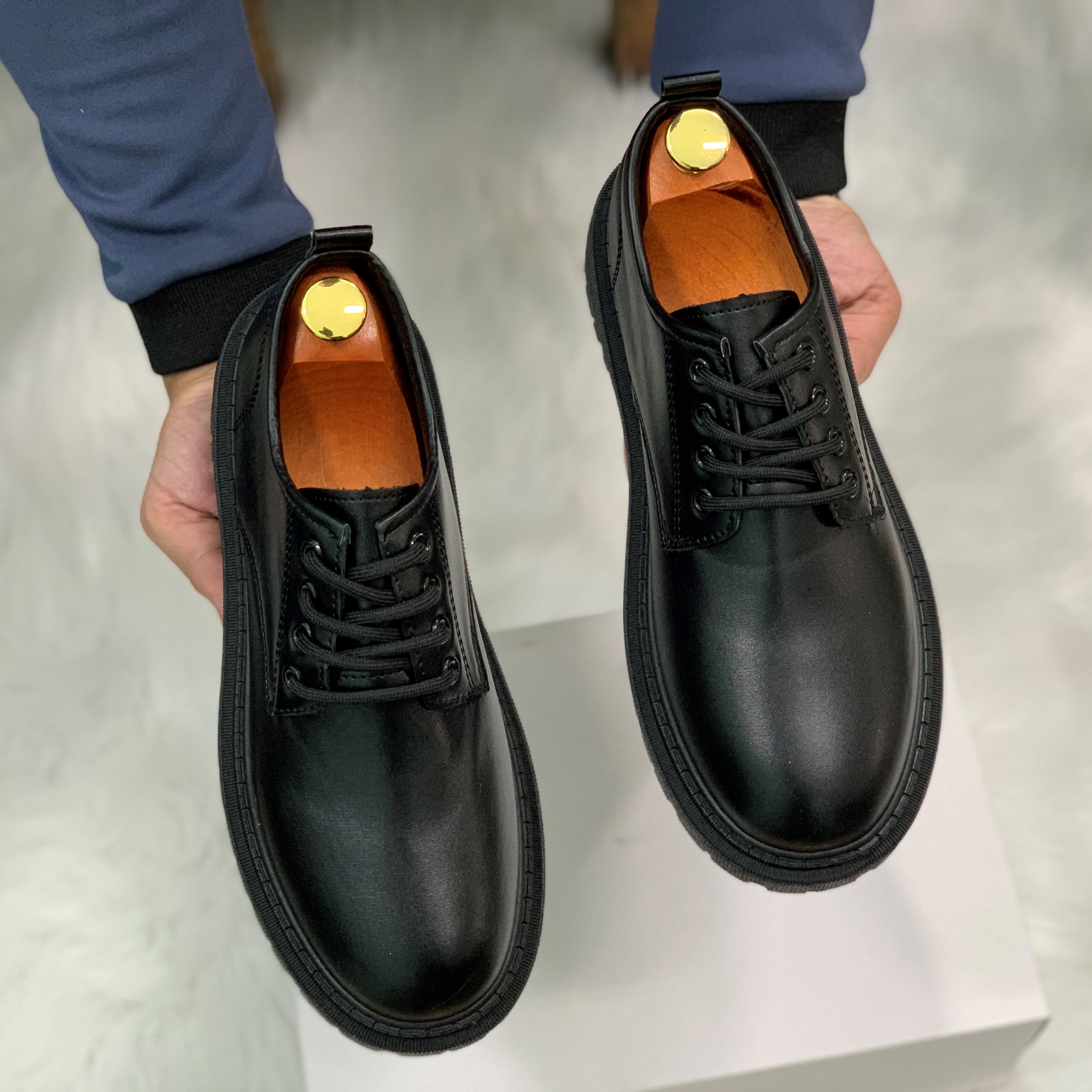 Giày Bốt dr martens thấp cổ tăng chiều cao 5 cm mã DAT