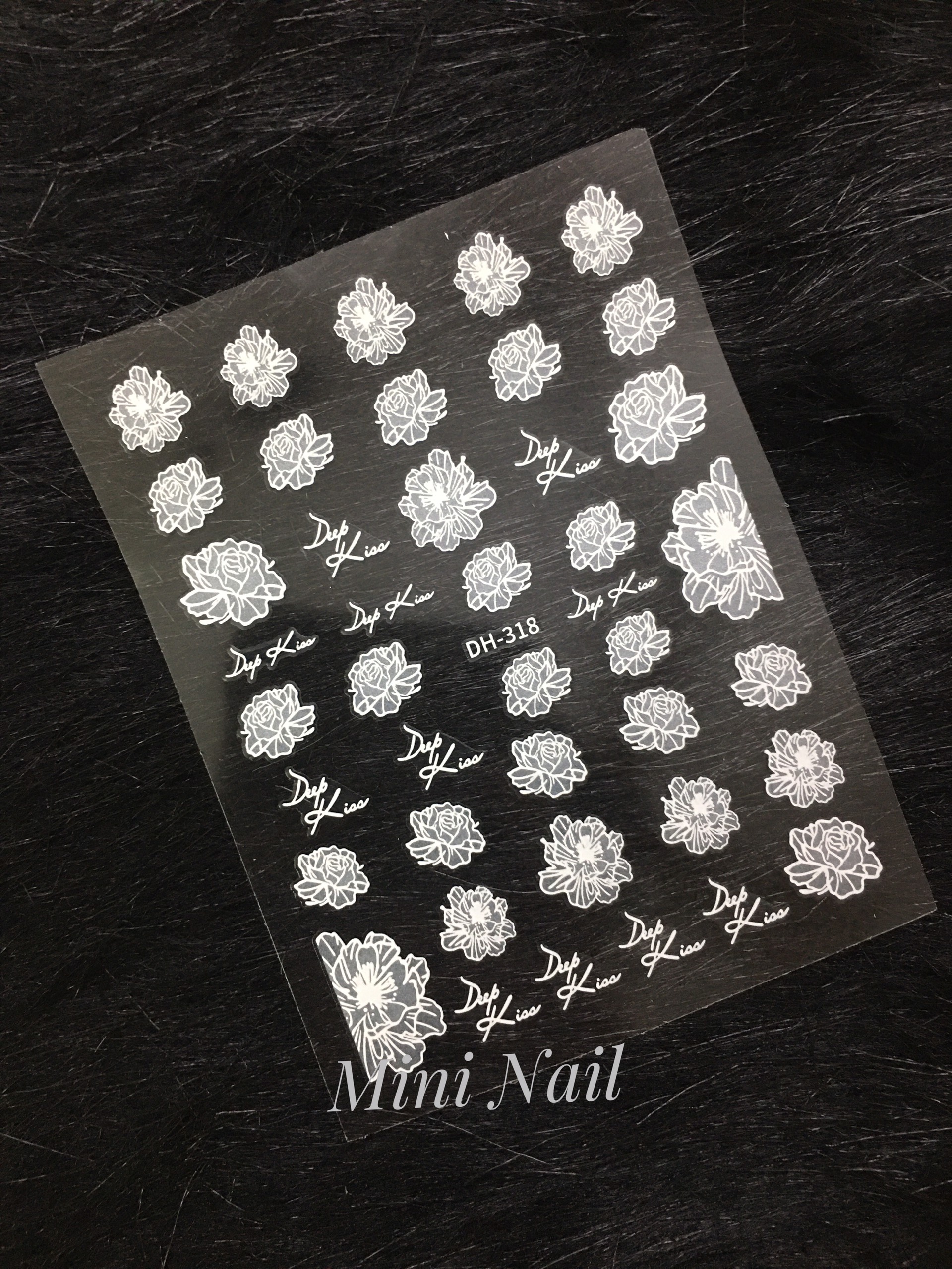 Sticker nail hình hoa lá, decal dán móng tay hình hoa lá
