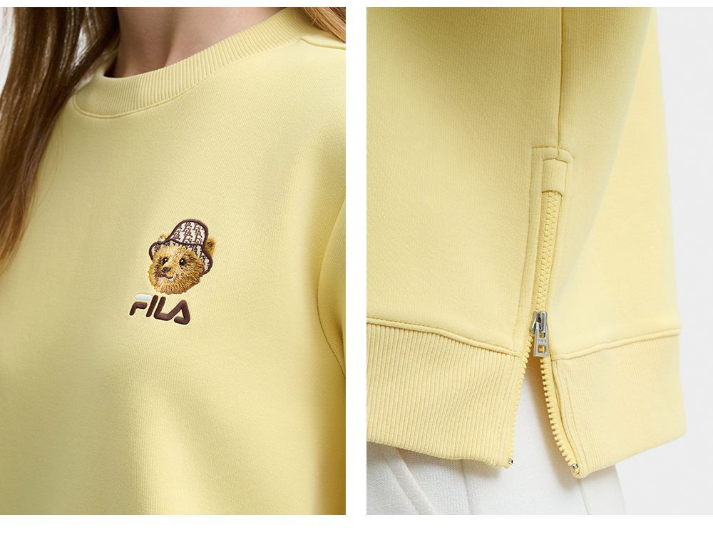 Fila yellow sweatshirt women's hotsell
