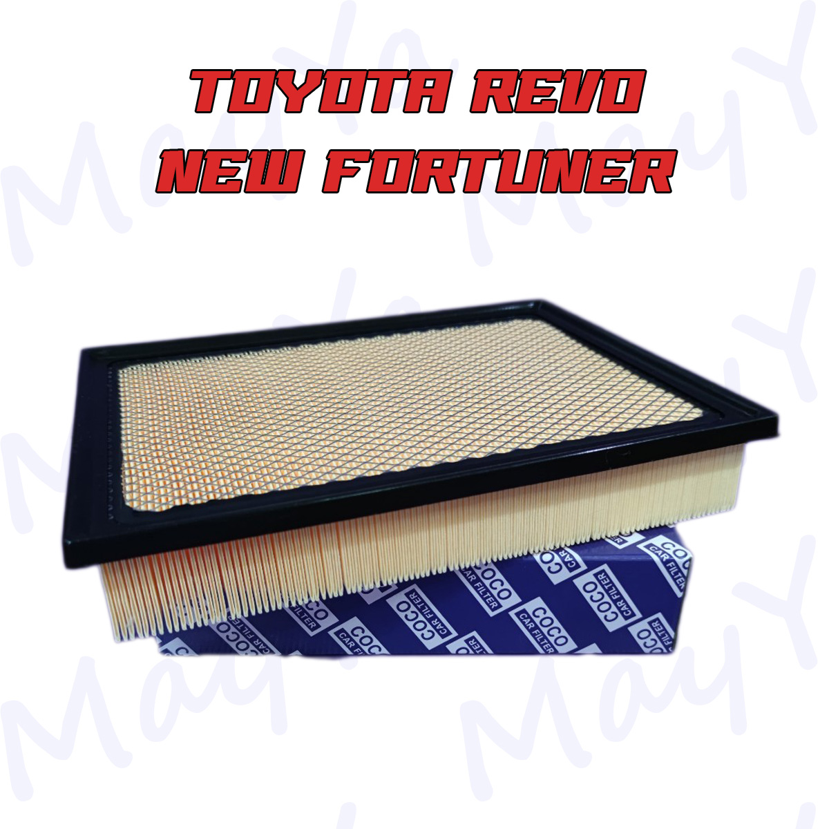 อุปกรณ์ประดับยนต์และชิ้นส่วนยานยนต์ Coco กรองอากาศ TOYOTA REVO รีโว่ , NEW FORTUNER นิวฟอร์จูนเนอร์ ปี 2015-ปัจจุบัน