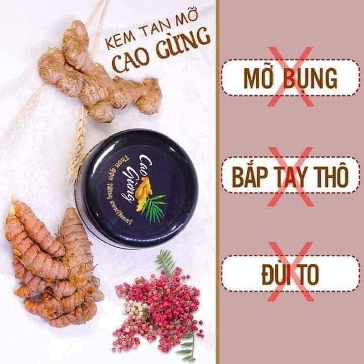Kem tan mỡ cao gừng 200g