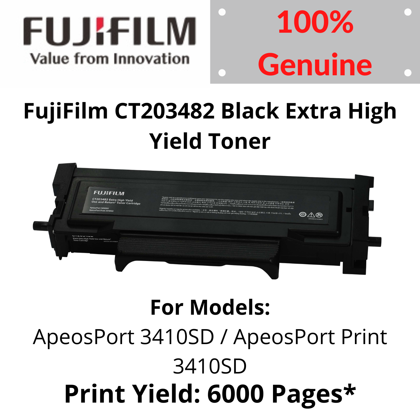 Genuine] Fuji Xerox CT202878 Extra High Capacity Toner Cartridge