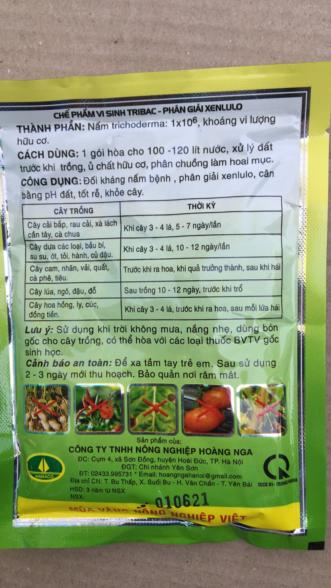 Nấm trichoderma Bacillus gói 100gr