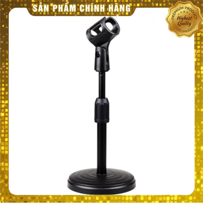 Chân đế kẹp micro để bàn chân trong, giá đỡ kẹp mic điều chỉnh độ dài bằng, chất liệu cao cấp, full hộp