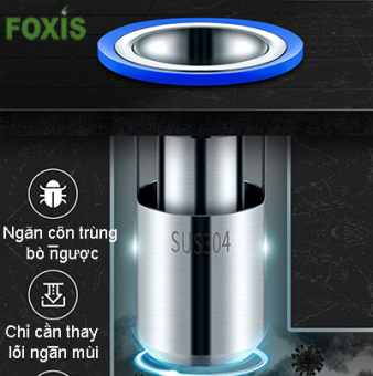 Ngăn Mùi Thoát Sàn Nhà Tắm - INOX 304 - Chống Mùi Hôi Ngăn Vi Khuẩn Trào Ngược Lên - Chặn Mùi Hôi Cống