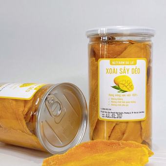 250gr Xoài Sấy Dẻo | NUTFARM - TRÁI CÂY SẤY | Đặc Sản Đà Lạt