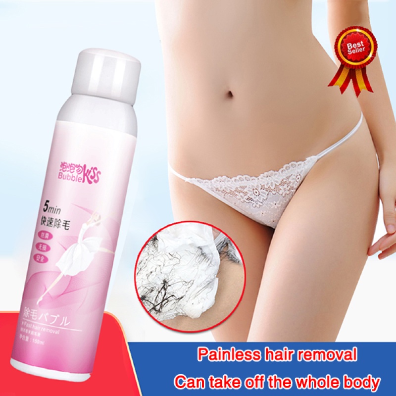 Gambar ?Local stock?Hair Removal Spray Foam 150ml Permanent Quick Painless Hair Removal Cream Private Part Hair Remover Spray For Women Armpits Legs Whole body Mild and non irritating Hair removal device for boys and girls