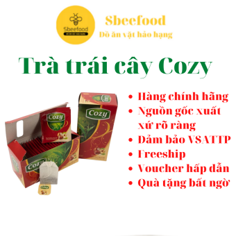 Trà đào Cozy 25 gói và trà trái cây Cozy nhiều vị