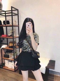 chân váy 2 tầng có quần trong