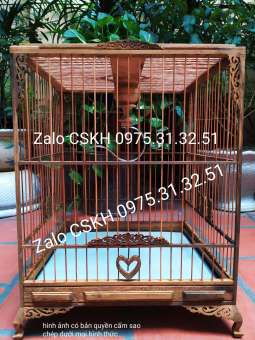 Lồng Chào Mào Gỗ Huế 2 Mái